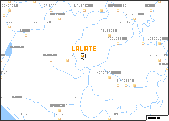 map of Lalate