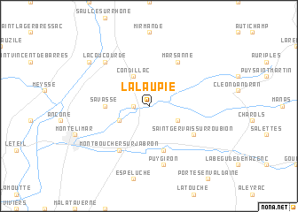 map of La Laupie