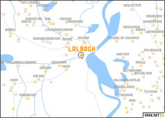 map of Lāl Bāgh