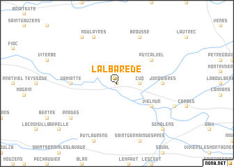 map of Lalbarède