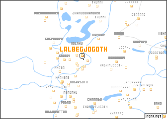 map of Lāl Beg jo Goth