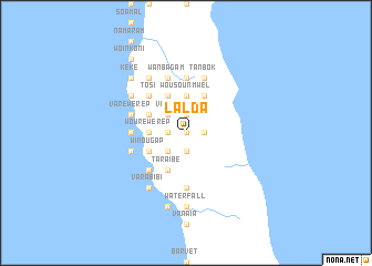 map of Lalda