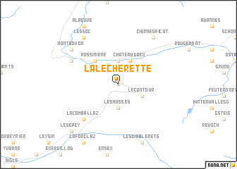 map of La Lécherette