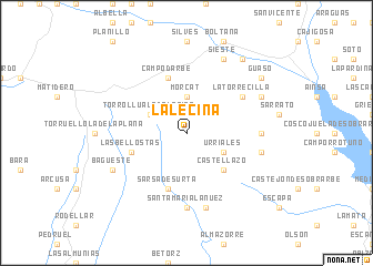 map of La Lecina