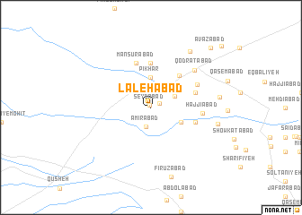 map of Lalehābād