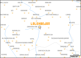 map of Lāleh Bejān