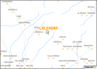 map of Lālehdān