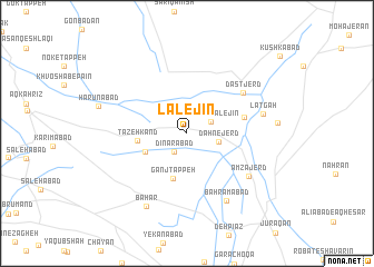 map of Lālejīn