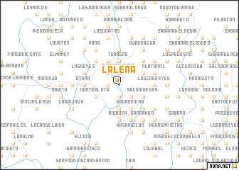 map of La Leña