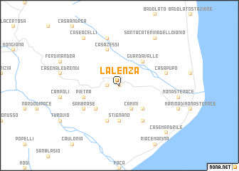 map of La Lenza