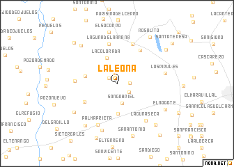 map of La Leona