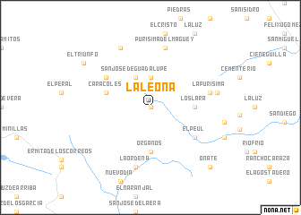 map of La Leona