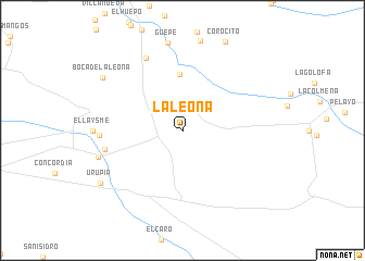 map of La Leona