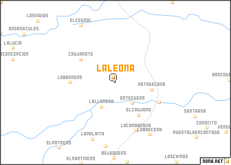 map of La Leona