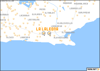 map of La Leona