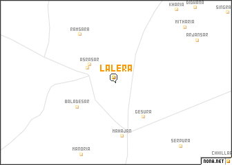 map of Lalera
