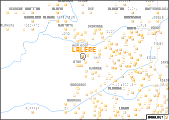 map of Lalere