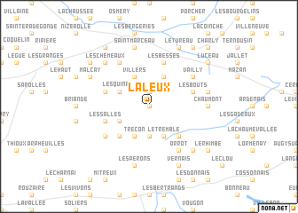 map of La Leux
