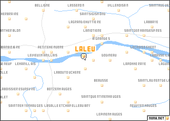 map of LʼAleu