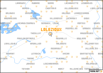 map of La Lézioux