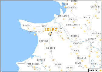 map of Lalëz