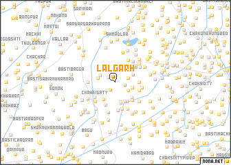 map of Lālgarh