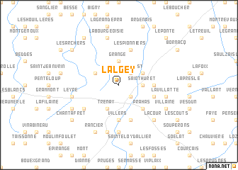 map of LʼAlgey