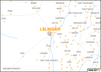 map of Lāl Husain