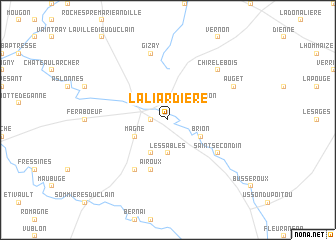 map of La Liardière