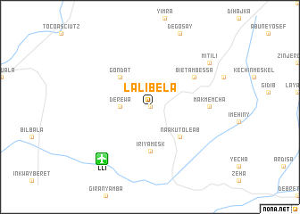 map of Lalībela