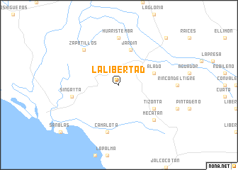 map of La Libertad