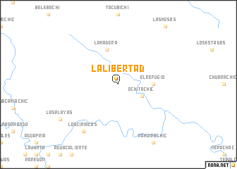 map of La Libertad