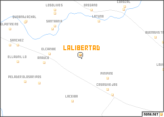 map of La Libertad