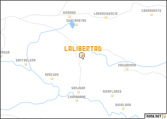 map of La Libertad