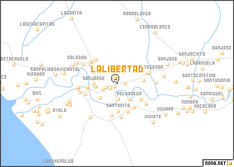 map of La Libertad