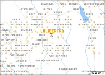 map of La Libertad