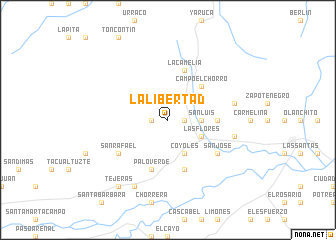 map of La Libertad