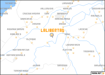 map of La Libertad