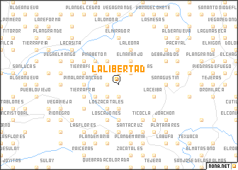 map of La Libertad