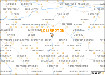 map of La Libertad