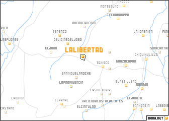 map of La Libertad