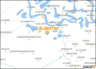 map of La Libertad