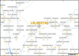 map of La Libertad