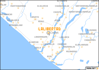 map of La Libertad