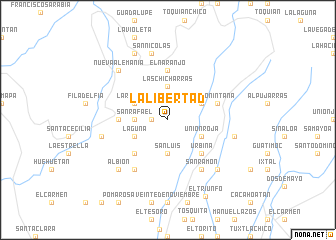 map of La Libertad