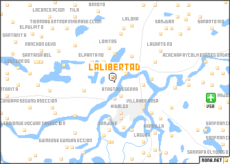 map of La Libertad