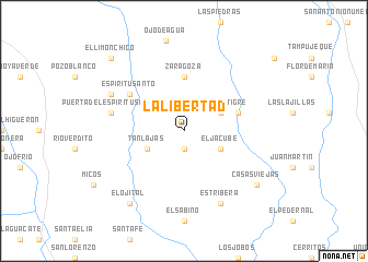 map of La Libertad