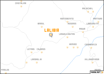 map of La Libia