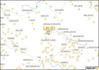 map of Lalići