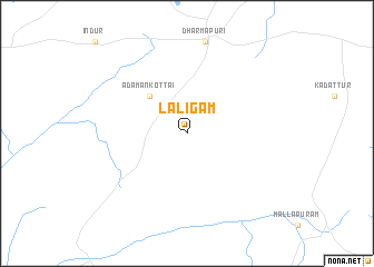 map of Laligam